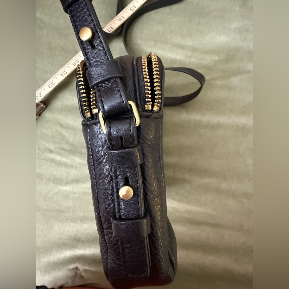 Fossil piper Toaster Leather Crossbody Bag built in card holder with key fob OSP - Picture 15 of 15